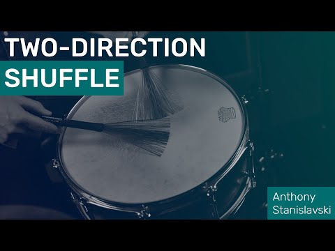 Two-Direction Shuffle with Brushes - Free Drum Lesson