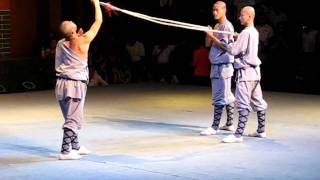 Shaolin Temple, Kung Fu, spear in neck