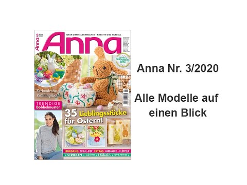 Zeitschrift Anna Nr. 3/2020 - Alle Modelle auf einen Blick