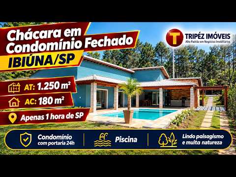 Condomínio Fechado em Ibiúna/SP | Só 1h de SP — 3 Quartos, Piscina  e Financiável (CON 207)