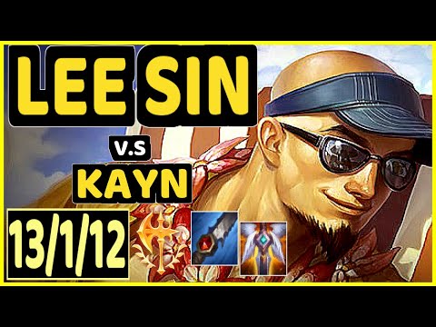 NJI (LEE SIN) vs KAYN - 13/1/12 KDA JUNGLE GAMEPLAY - EUW Ranked GRANDMASTER