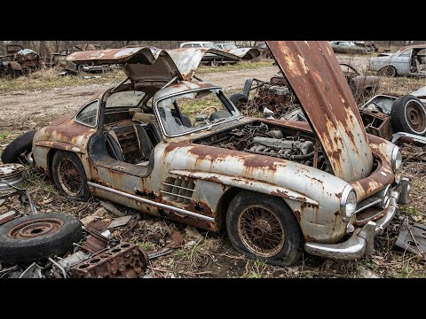 Thumbnail for Asmr Car Restoration! Abandoned Mercedes Benz 300 SL Gullwing from Total Disrepair to Looking New by Mercedes-Benz 300 SL
