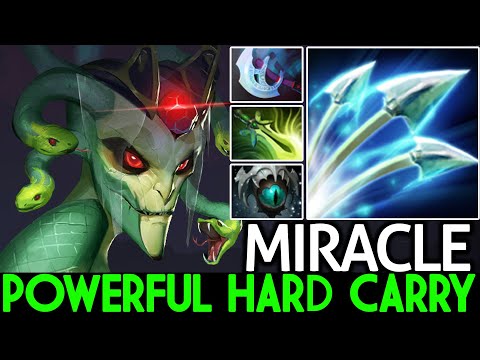 MIRACLE [Medusa] Powerful Hard Carry Free Hit Close Game Dota 2