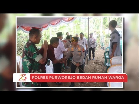 POLRES PURWOREJO BEDAH RUMAH WARGA