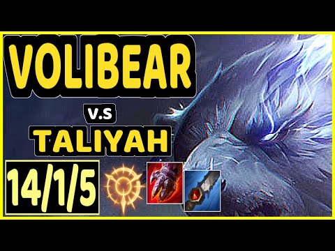 DOUBTFULL (VOLIBEAR) vs TALIYAH - 14/1/5 KDA JUNGLE GAMEPLAY - NA Ranked MASTER