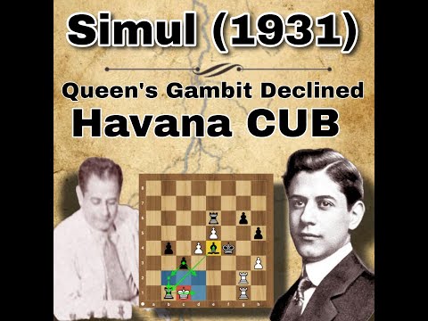 Havana CUB 1931 | Capablanca vs J Corzo, 1931 | #chessclub0  | Classical game