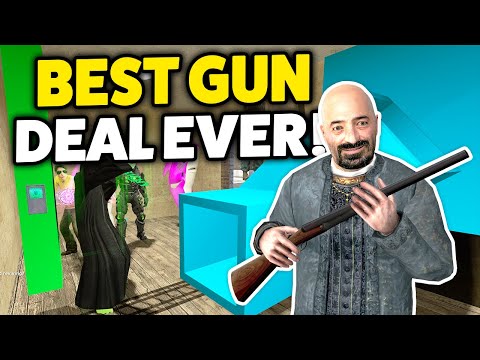 BEST GUN DEAL EVER! - Gmod DarkRP Gun Dealer (Building A New Gun Shop With No Tools)