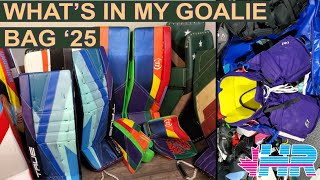 What's in the hockey goalie bag for 2025