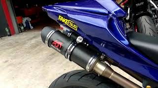 Download lagu Raven twin muffler full system exhaust for Yamaha r25 mp3