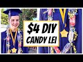 candy lei $4 dollar tree diy easy graduation candy lei instructions🌟