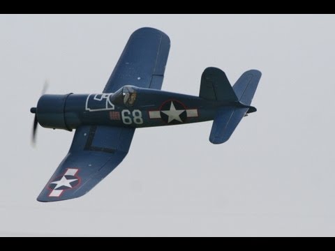LARGE 1/5 SCALE RC F4U  CORSAIR - TJD RC MODELS MIKE DONNELLY - BICKLEY SCALE 2011