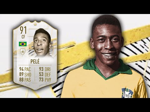 THE GOD IS HERE! ⭐ BASE ICON PELE PLAYER REVIEW || 91 PELE REVIEW || FIFA 21 ULTIMATE TEAM