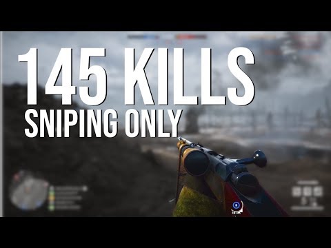 145 KILLS SNIPING ONLY on GALICIA! 12+KD | BATTLEFIELD 1 SNIPER GAMEPLAY