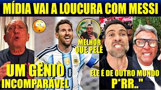🚨"ELE É GÊNIO.. O MELHOR DA HISTÓRIA.." MÍDIA ESPORTIVA VAI A LOUCURA COM MESSI APÓS RECORDE NA COPA