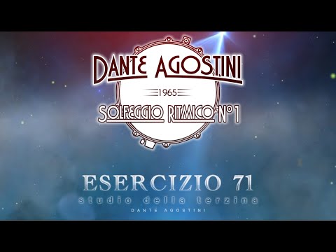 Dante Agostini - Solfeggio Ritmico N°1 - Esercizio  71