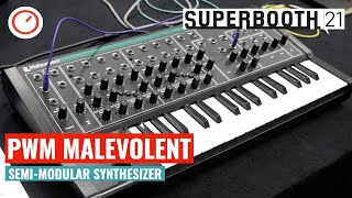 Video thumbnail for Superbooth 2021: PWM Malevolent semi-modular analog Synthesizer by SYNTH ANATOMY