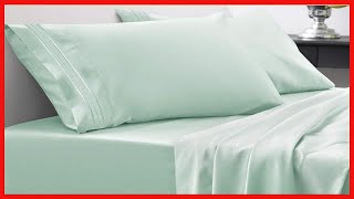 Bon produit - Ensemble de draps 1800 fils au pouce carré - Feuilles en microfibre brossée douce de