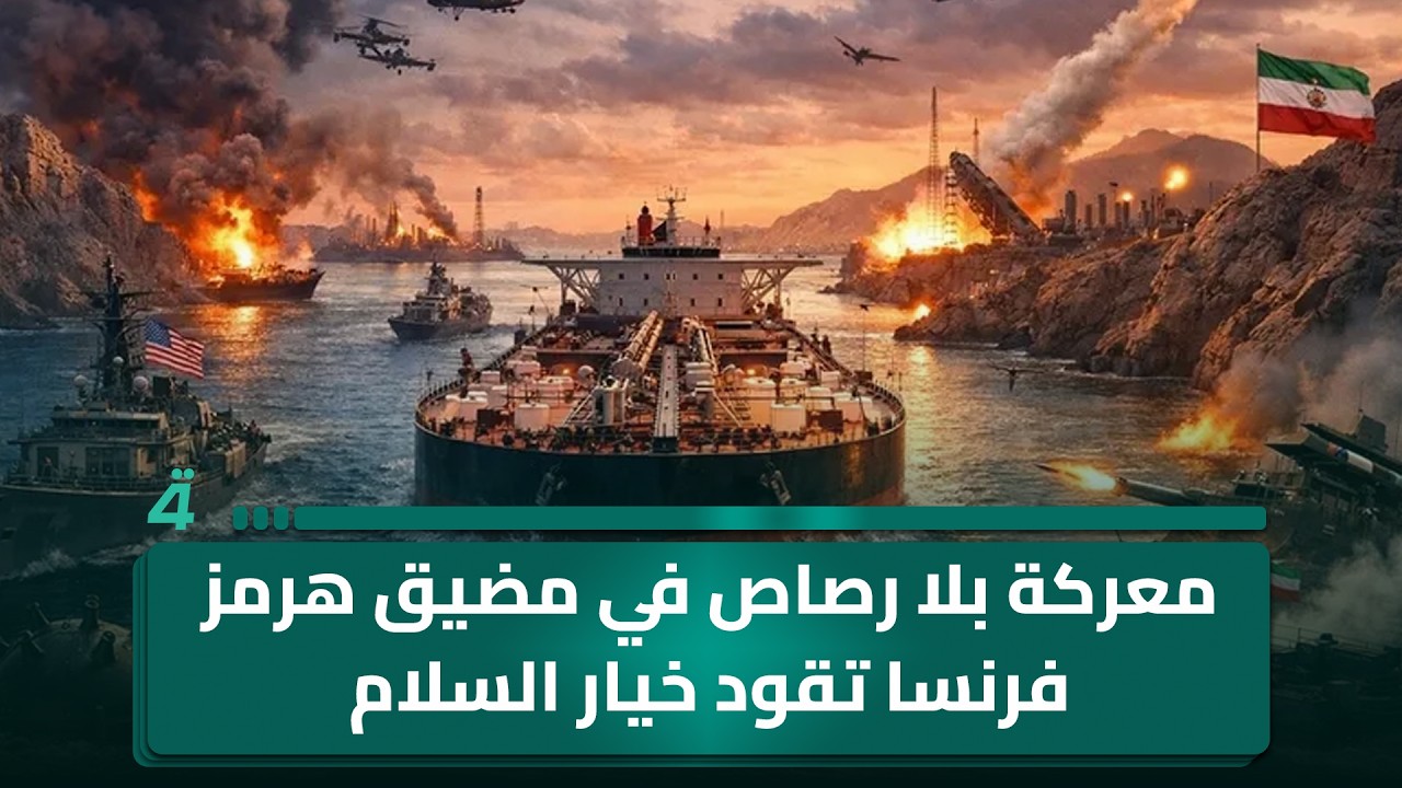 فيديو | معـ ـركة بلا رصـ ـاص في مضيق هرمز فرنسا تقود خيار السلام