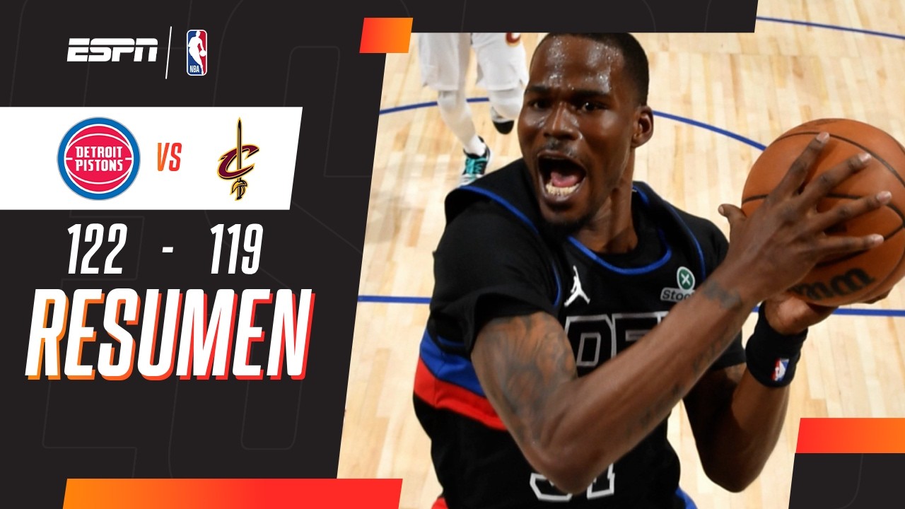 PARTIDO DE LOCOS Y TRIUNFO DE LOS PISTONS EN EL SUPLEMENTARIO | Detroit 122-119 Cleveland | RESUMEN