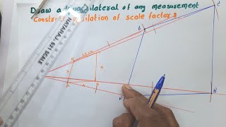 Construct Quadrilateral dilation of Scale Factor 3 |  Similar figures  Class 8