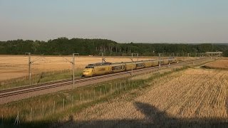 preview picture of video 'Un début de soirée sur la LN1. Du TGV dans l'Yonne'