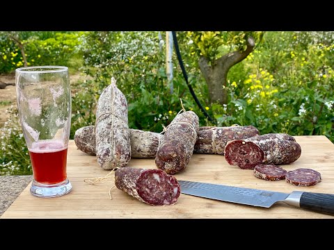 DONKEY SALAMI recipe 😋 Homemade Salami with Donkey...