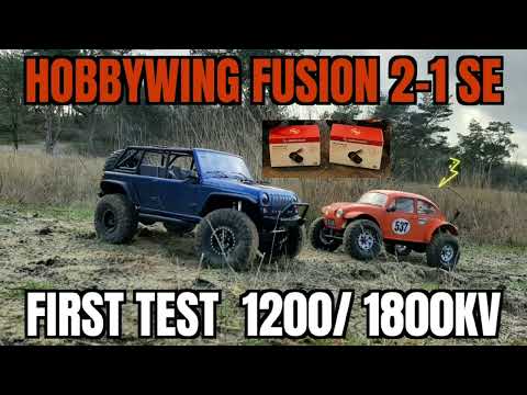 Hobbywing Fusion SE first test, broke an axle 😬