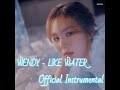 WENDY - LIKE WATER | Official Instrumental (With Color Coded Lyrics)