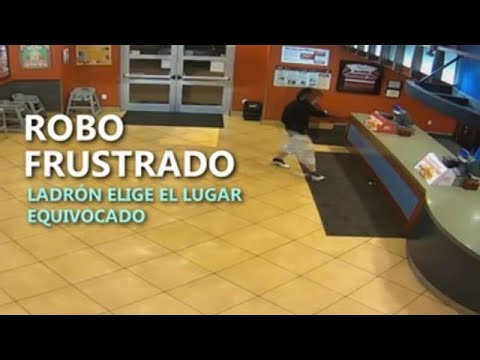 Robo frustrado: Ladrón elige el lugar equivocado