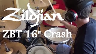 Video thumbnail for Zildjian 16" ZBT Crash Sound Test by J Ferreira