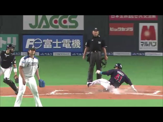 7回表 ファイターズ・メンドーサ 粘れず... スワローズ・中村に同点タイムリー打たれる... 2014/6/15 F-S