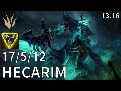 Hecarim Jungle vs Rek'Sai - EUW Master | Patch 13.16
