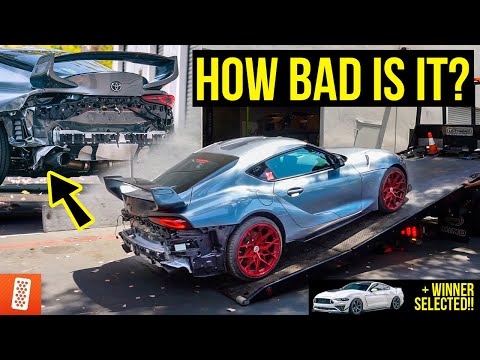 We Bought a CRASHED 2020 Toyota Supra from @tjhunt_/@KuyaCalvin.V & We're going to Rebuild it!