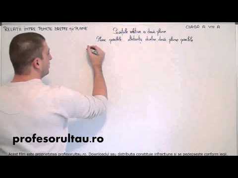 pozitiile relative a doua plane exemple - profesorultau.ro