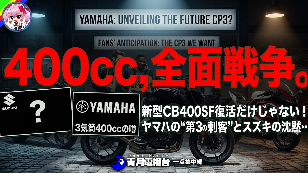 【全面戦争！？】新型CB400SF復活だけじゃない！ヤマハの“第3の刺客”とスズキの沈黙…400cc全面戦争時代到来がヤバすぎる、いや嬉しすぎる！