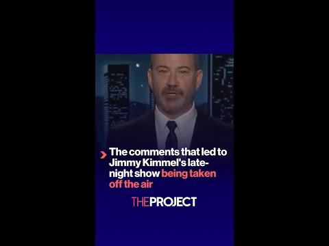 The comments that led to Jimmy Kimmel's late-night show being taken off the air