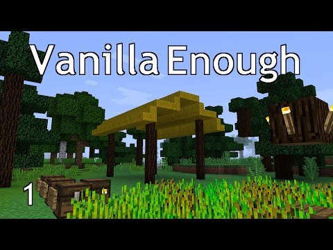 The Beginning | Vanilla Enough Ep.01 | Modded Survival Minecraft 1.10.2 | Closed Captioned