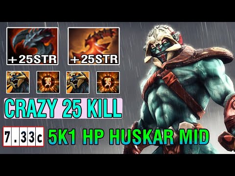 Raid Boss 5k1 HP [Huskar] Mid Truly Deleted Ember 6Min Armlet Crazy Burn No Mercy 24Kill 7.33C Dota2