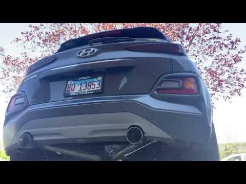 Hyundai Kona turbo catback cold start and small revs