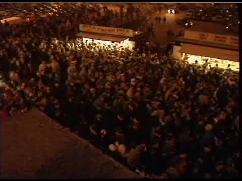 ENGLAND & HOLLAND FANS CLASH OUTSIDE WEMBLEY STADIUM IN 1988 UK FOOTBALL HOOLIGANS