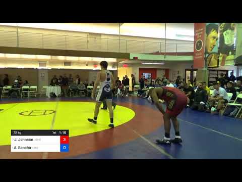 2018 Bill Farrell Memorial International/Greco Roman 72 Quarter-Finals - Jamel Johnson (USMC) Vs.
