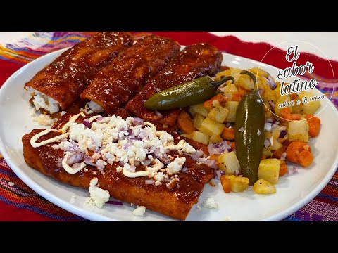 Enchiladas Rojas Mexicanas como en el Rancho