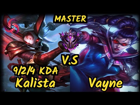 CLG Stixxay (KALISTA) vs VAYNE - 9/2/4 KDA BOTTOM ADC GAMEPLAY - NA Ranked MASTER