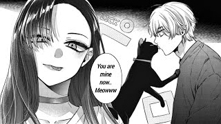 Depressed Boy Accidentally Kiss by Black Cat & turns into Yandere Girl who Wants to be Stroked