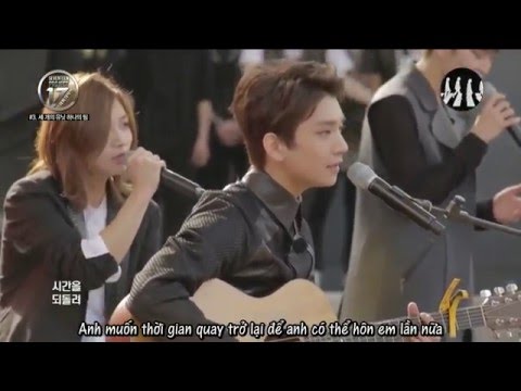[Vietsub] 150509 SEVENTEEN Vocal Team -  Because of you (Remake ver)