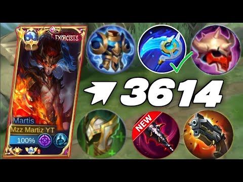 MARTIS NEW UNDERRATED TRUE DAMAGE 1 SHOT BUILD! 100% UNSTOPPABLE BROKEN! MARTIS BEST BUILD 2023 MLBB