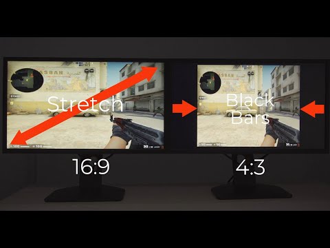 How to get CSGO 4:3 resolution with black bars or stretched on XL monitors