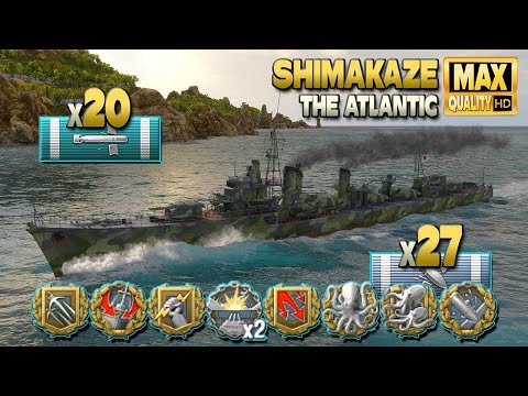 Destroyer Shimakaze compensates a fail platoon - World of Warships