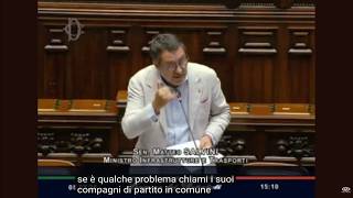 IL MINISTRO MATTEO SALVINI RISPONDE AL QUESTION TIME ALLA CAMERA DEI DEPUTATI