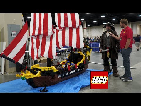 Massive LEGO Black Sea Barracuda Pirate Ship